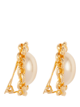 Susan Caplan Pre-Loved Rediscovered Collection Faux Pearl Clip-On Earrings, Gold/White