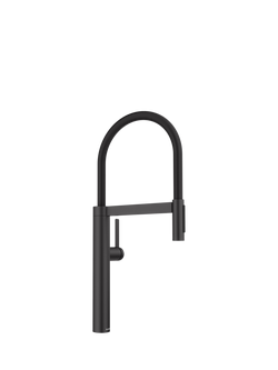 BLANCO Culina-S II Pull-Out Swivel Spout Single Lever Kitchen Tap, Matt Black
