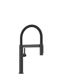 BLANCO Culina-S II Mini Pull-Out Swivel Spout Single Lever Kitchen Tap, Matt Black