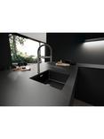 BLANCO Culina-S II Mini Pull-Out Swivel Spout Single Lever Kitchen Tap, Matt Black