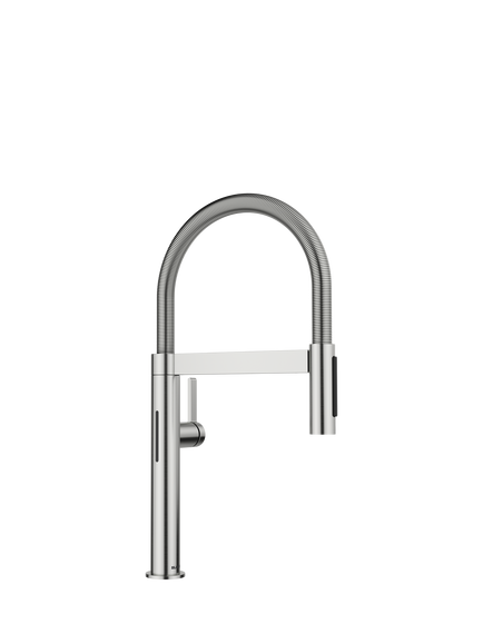 BLANCO Culina-S II Mini Sensor Pull-Out Swivel Spout Single Lever Kitchen Tap, Pvd Steel, Pvd Steel