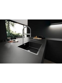 BLANCO Culina-S II Mini Sensor Pull-Out Swivel Spout Single Lever Kitchen Tap, Pvd Steel - view 2, Pvd Steel