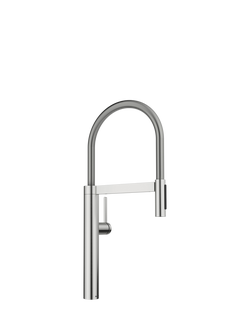 BLANCO Culina-S II Pull-Out Swivel Spout Single Lever Kitchen Tap, Pvd Steel