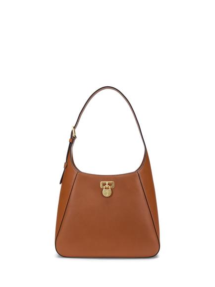 Lauren Ralph Lauren Large Leather Crossbody Bag, Tan
