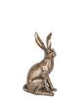 Laura Ashley Large Sitting Hare Sculpture, H42cm, Gold