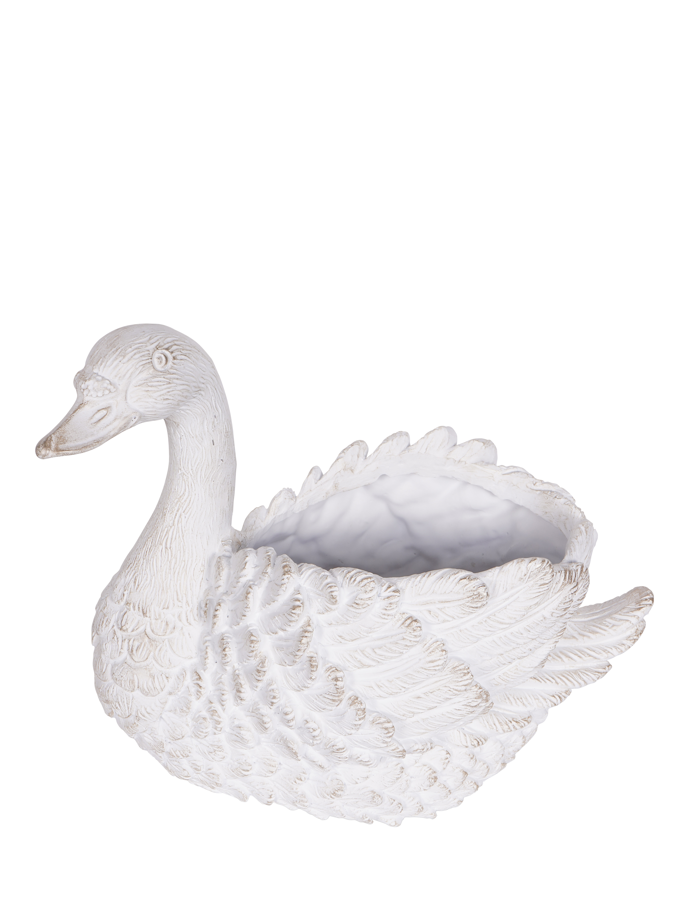 Laura Ashley Swan Indoor Planter, White