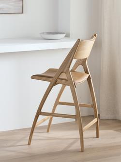 John Lewis X-Ray Bar Stool, Oiled Oak - view 2, Caramel