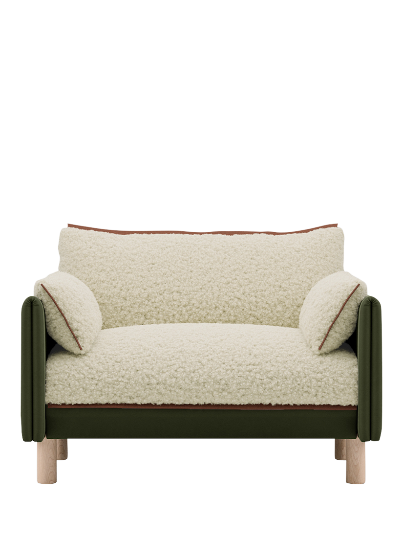 Cozy Range, Cozmo Cozy 1.5 Snuggler, Dark Green Velvet Cream