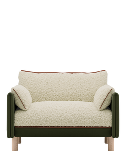 Cozmo Cozy 1.5 Snuggler, Dark Green Velvet Cream, Dark Green Velvet Cream