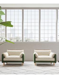 Cozmo Cozy 1.5 Snuggler, Dark Green Velvet Cream - view 2, Dark Green Velvet Cream