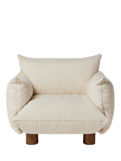 MADE Jude Armchair, Ivory Boucle, Ivory Boucle
