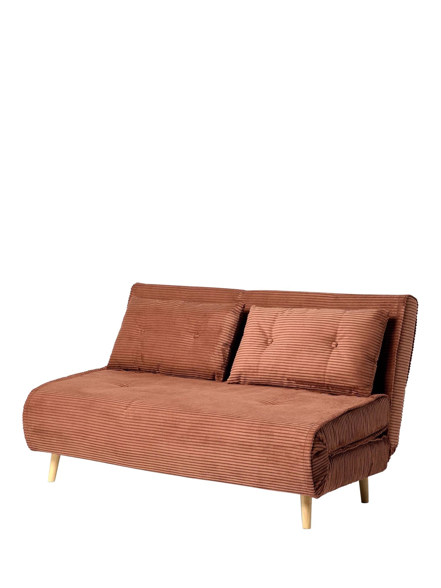 Haru Range, MADE Haru 2.5 Seater Sofa Bed, Orange