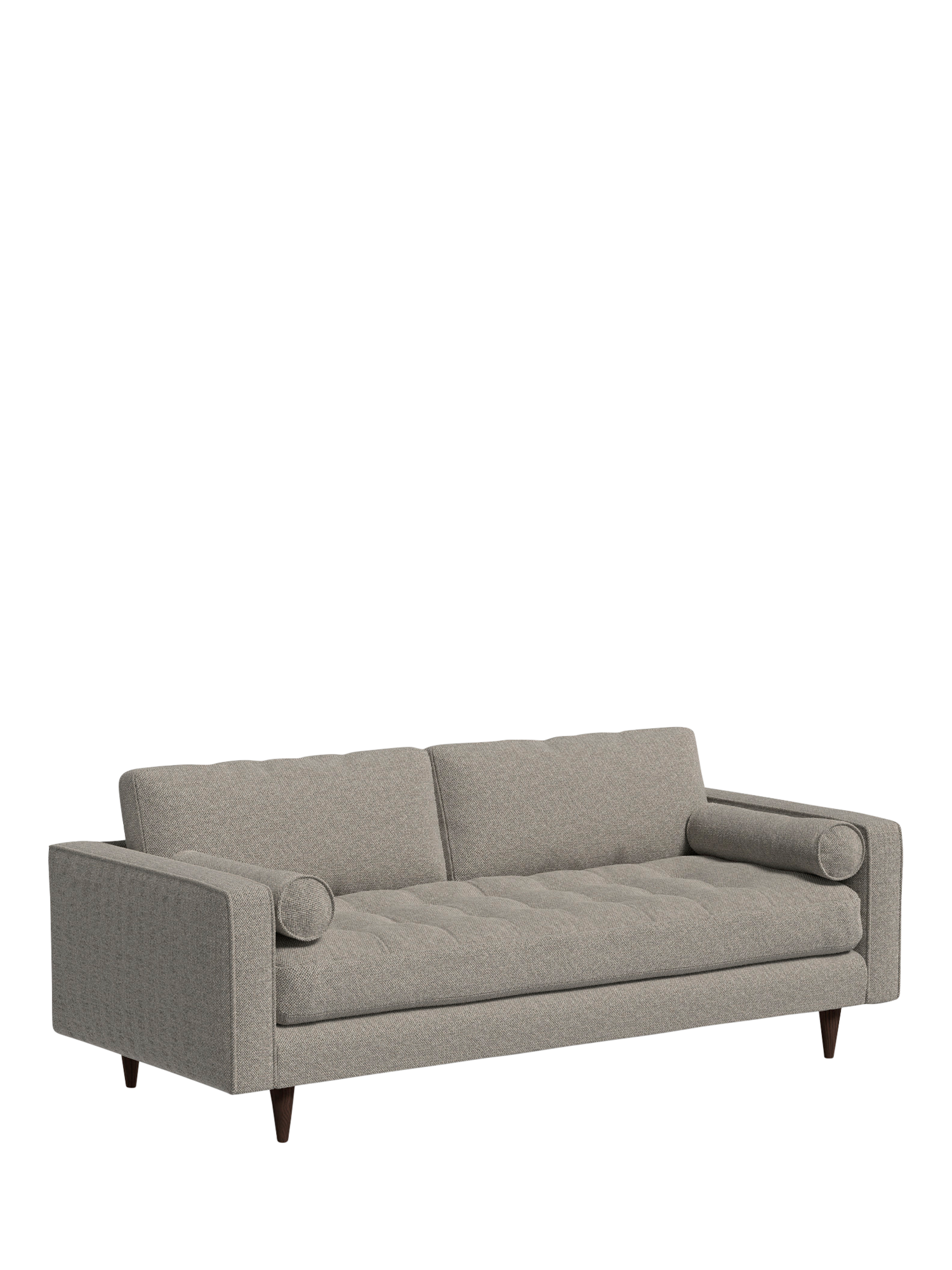 Scott Range, MADE Scott Large 3 Seater Sofa, Soft Grey Weave