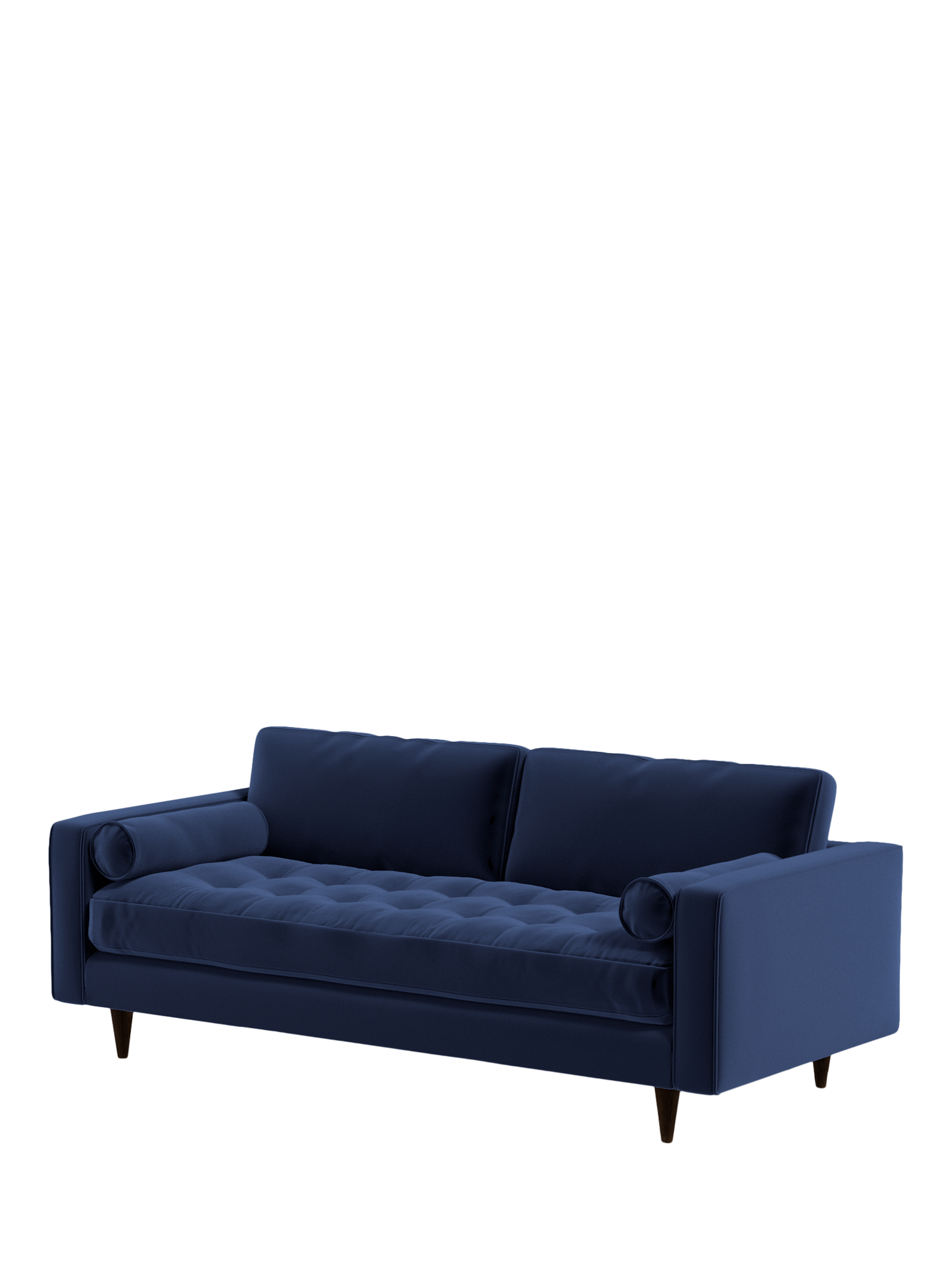 Scott Range, MADE Scott Large 3 Seater Sofa, Navy Velvet