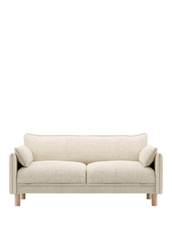 Cozmo Cozy 2 Seater Sofa, Ecru Boucle Natural Piping, Ecru Boucle Natural Piping