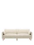 Cozmo Cozy 3 Seater Sofa, Ecru Boucle Natural Piping