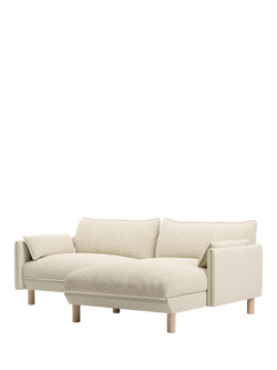 Cozmo Cozy 3 Seater RHF Chaise Sofa, Ecru Boucle Nat Pipn