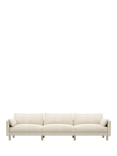 Cozmo Cozy 5 Seater Sofa, Ecru Boucle Natural Piping
