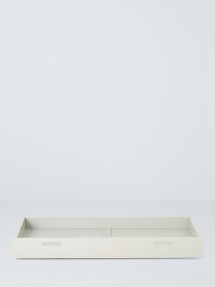 John Lewis Elementary Cotbed Drawer - view 2, Grey