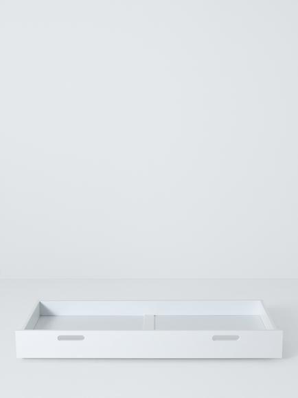 John Lewis Elementary Cotbed Drawer - view 2, White
