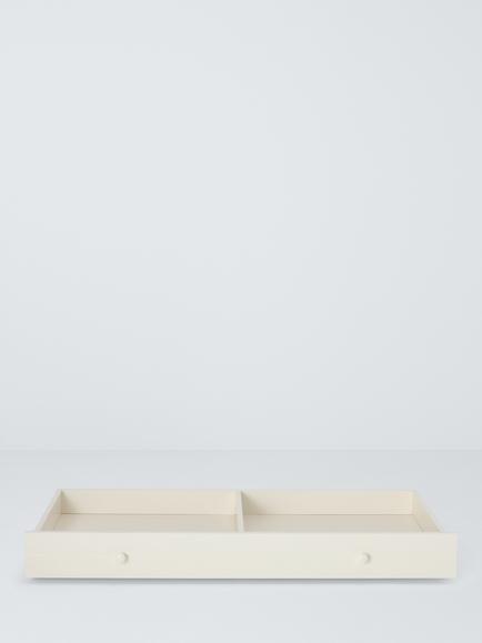John Lewis Kids' Avery Cotbed Drawer - view 2, Cream/Natural