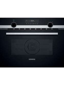 Siemens iQ500 CM585AGS1B Built In Combination Microwave with Grill, Stainless Steel, Stainless Steel