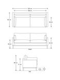 Swyft Model X01 Large 3 Seater Sofa, Linen Shadow