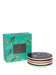 Sara Miller Chelsea Collection Fine China Round Coasters, Set of 4