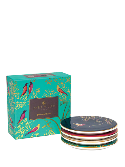 Sara Miller Chelsea Collection Fine China Round Coasters, Set of 4 - view 2, Multi