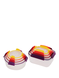 Joseph Joseph Nest Lock Multi-Size Storage Containers, Set of 8, Multi