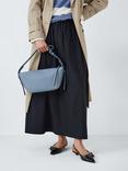 John Lewis ANYDAY Faux Leather Crossbody Sling Bag, Blue Pu
