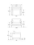 Swyft Model X01 Sofa Snuggler, Boucle Everest Fern