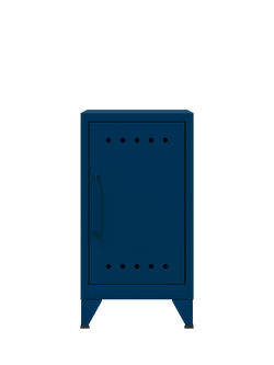 Bisley Fern Mini Right Hand Side Table/Locker, Prussian