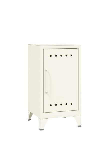 Bisley Fern Mini Right Hand Side Table/Locker - view 2, Traffic White