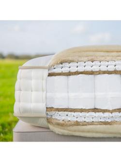 John Lewis British Natural Collection Swaledale 16000 Mattress, Regular Tension, King Size - view 2, White