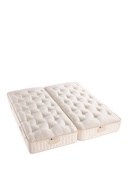 John Lewis British Natural Collection Swaledale 16000 Zip Link, Firmer Tension, King Size - view 2, White