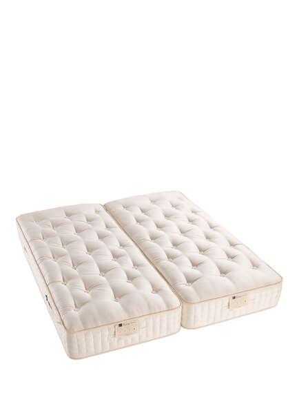 John Lewis British Natural Collection Swaledale 16000 Zip Link, Regular Tension, Super King Size - view 2, White