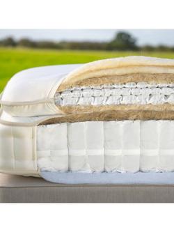 John Lewis British Natural Collection Swaledale Pillowtop 6250 Mattress, Regular Tension, Super King Size - view 2, White