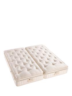 John Lewis British Natural Collection Swaledale Pillowtop 6250 Zip Link Mattress, Firmer Tension, King Size - view 2, White