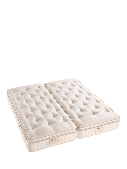 John Lewis British Natural Collection Swaledale Pillowtop 6250 Zip Link Mattress, Firmer Tension, King Size - view 2, White