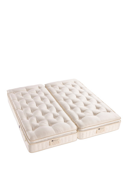 John Lewis British Natural Collection Swaledale Pillowtop 6250 Zip Link Mattress, Firmer Tension, Super King Size - view 2, White
