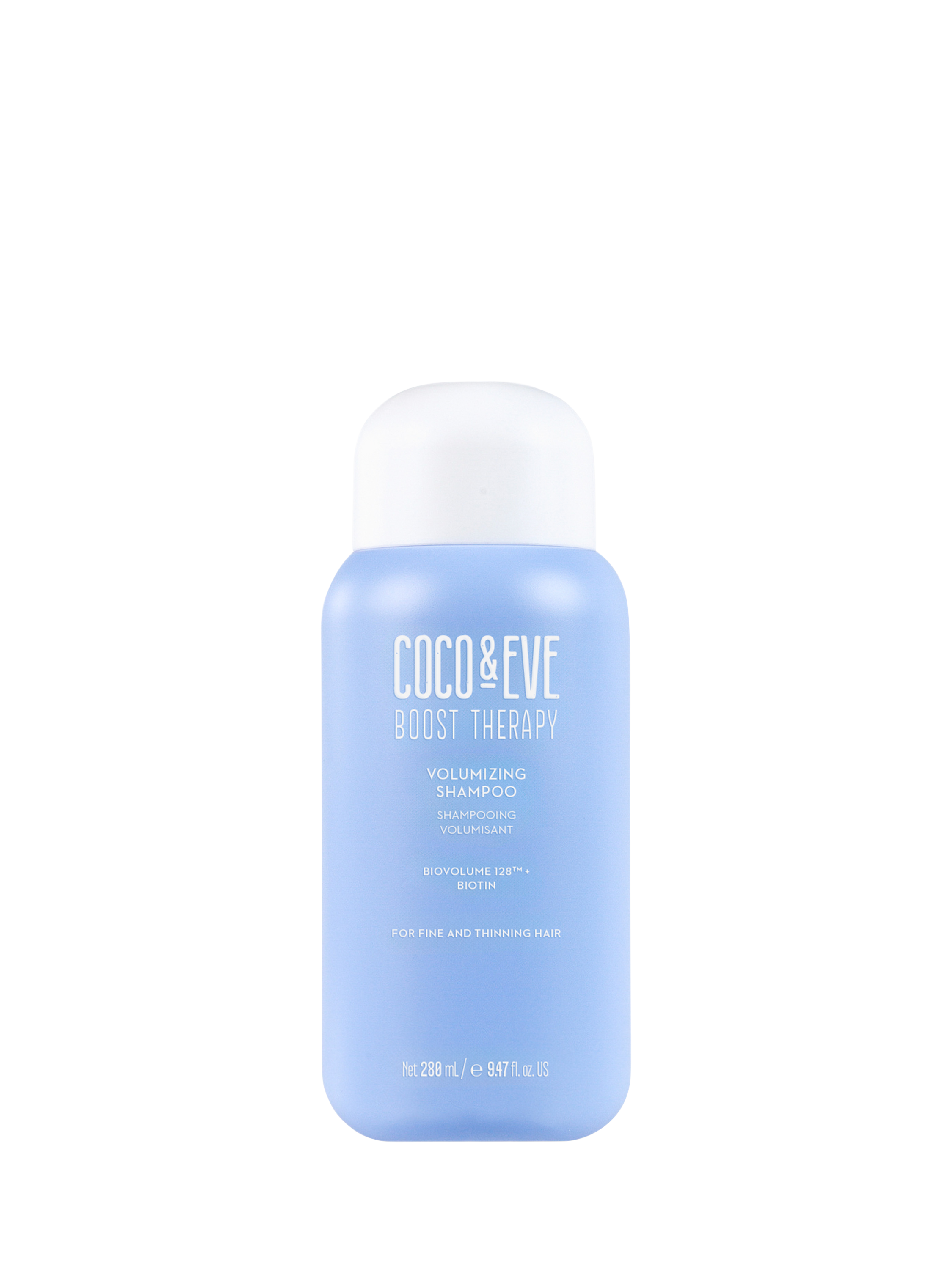Product image 1 of 5, which shows Coco & Eve Boost Therapy Hair Volumising Shampoo, 280ml