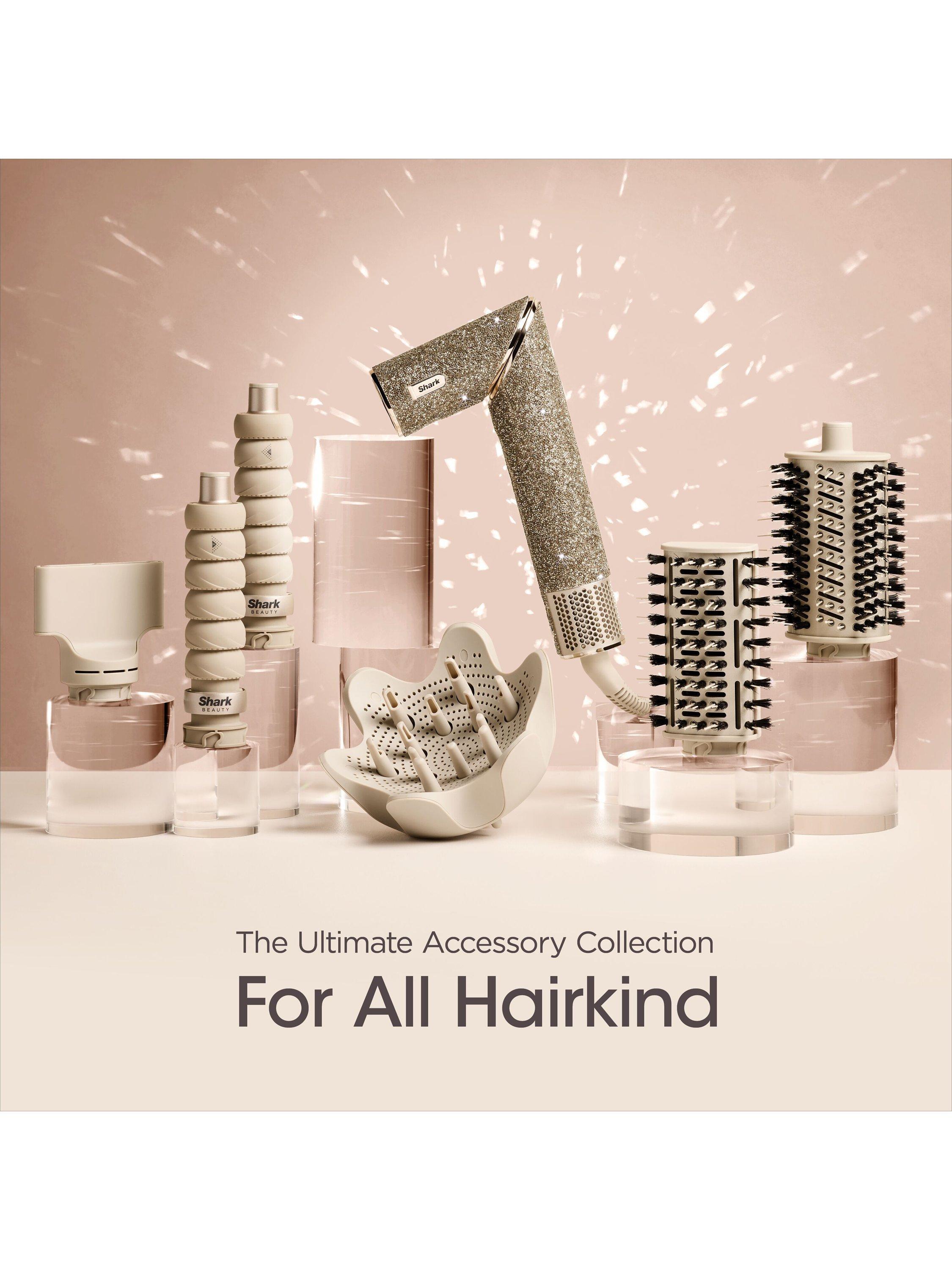 Product image 2 of 8, which shows Shark FlexStyle HD446JSUK 5-in-1 Air Styler & Hair Dryer with Storage Case, Champagne Sparkle