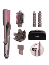 Shark FlexFusion HD652SUK 5-in-1 Hot Air Styler Hair Dryer & Ceramic Straightener with Case, Cosmic Blush