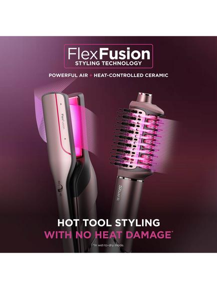 Shark FlexFusion HD652SUK 5-in-1 Hot Air Styler Hair Dryer & Ceramic Straightener with Case, Cosmic Blush - view 2, Cosmic Blush
