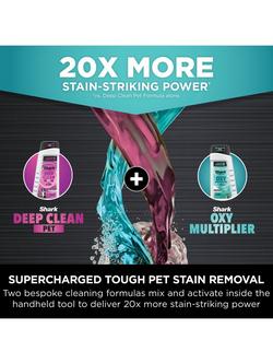 Shark PX250UKT StainStriker HairPro Pet Carpet Cleaner, Silver/Fuchsia - view 2, Silver/Fuchsia