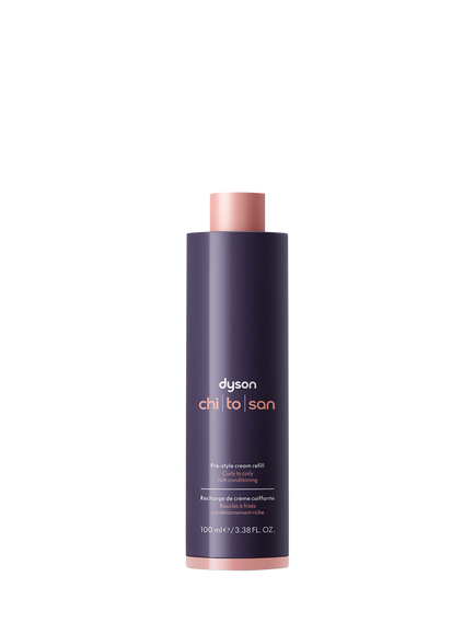 Dyson Chitosan™ Curly/Coily Rich Pre Style Hair Cream Refill, Purple