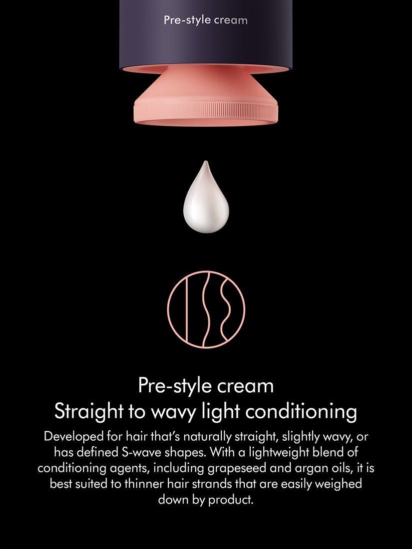 Product image 2 of 11, which shows Dyson Chitosan™ Straight/Wavy Light Pre Style Hair Cream