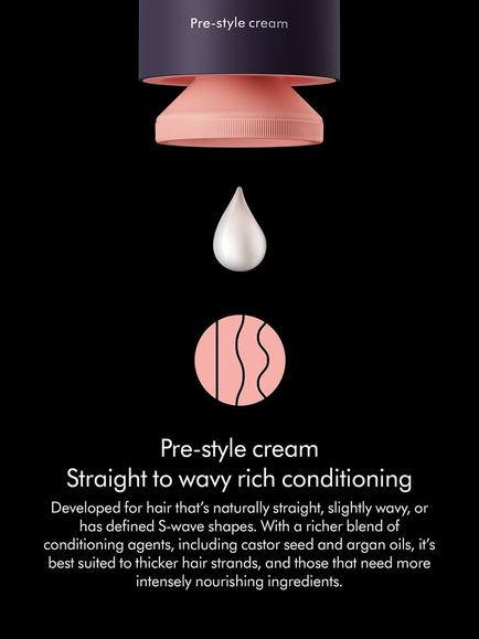 Dyson Chitosan™ Straight/Wavy Rich Pre Style Hair Cream - view 2, Purple
