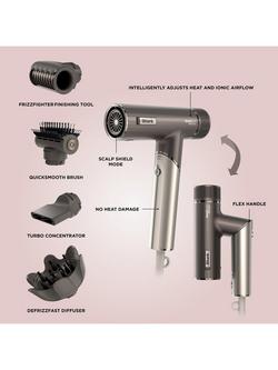 Shark SpeedStyle HD542UK Pro FLEX 4-in-1 High-Velocity Hair Dryer System, Mocha Silver - view 2, Mocha Silver